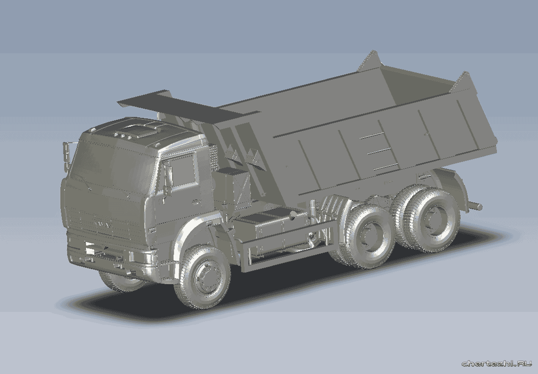 3D модель самосвал КАМАЗ-65111