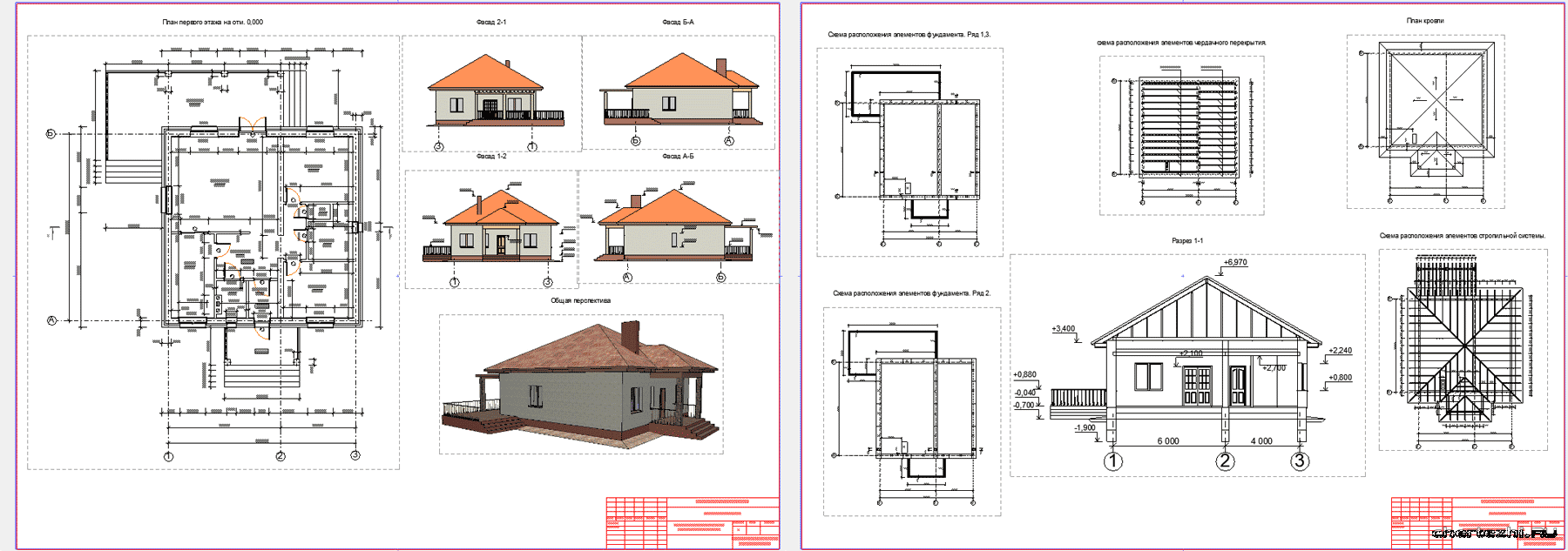 Курсовая работа: Проект строительства двухэтажного одноквартирного 4-х комнатного жилого дома