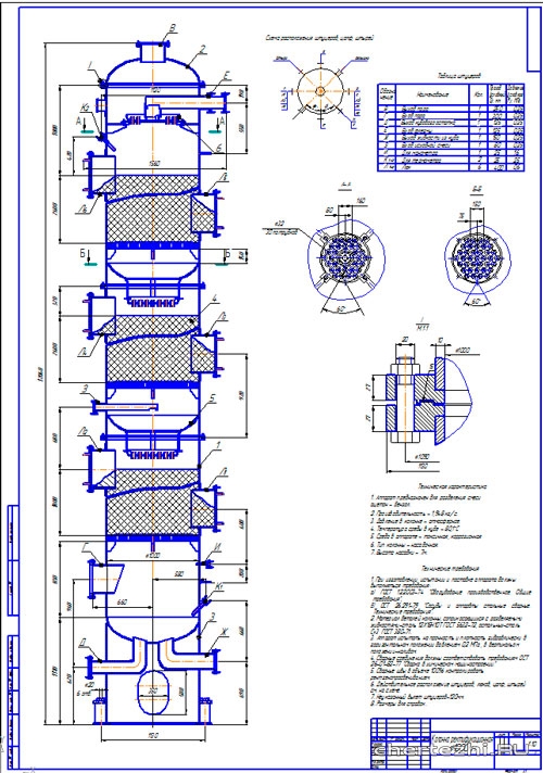 Курсовая работа по теме Расчет и проектирование канифолеварочной колонны