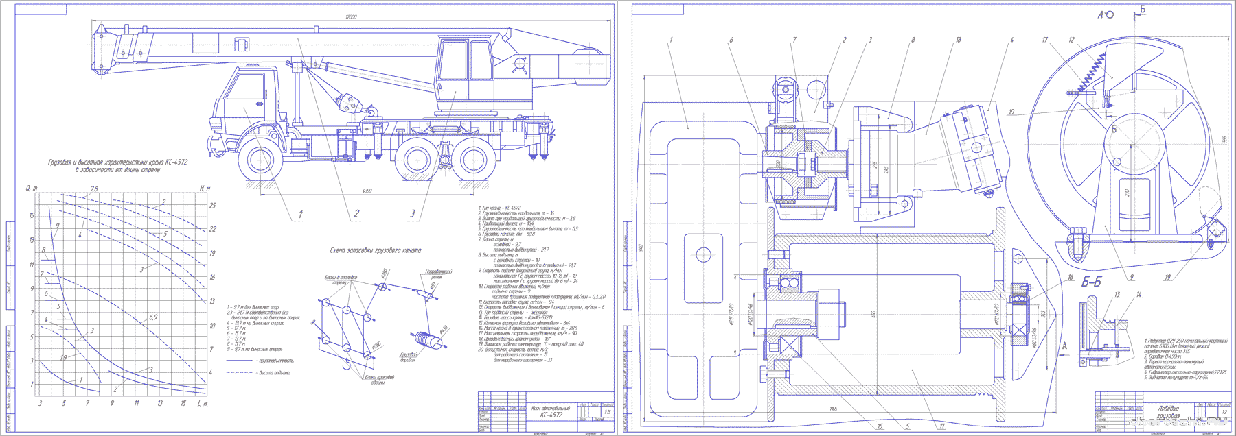 Дипломная работа - Автомобильный кран грузоподъемностью 16 тонн на шасси КамАЗ-53213