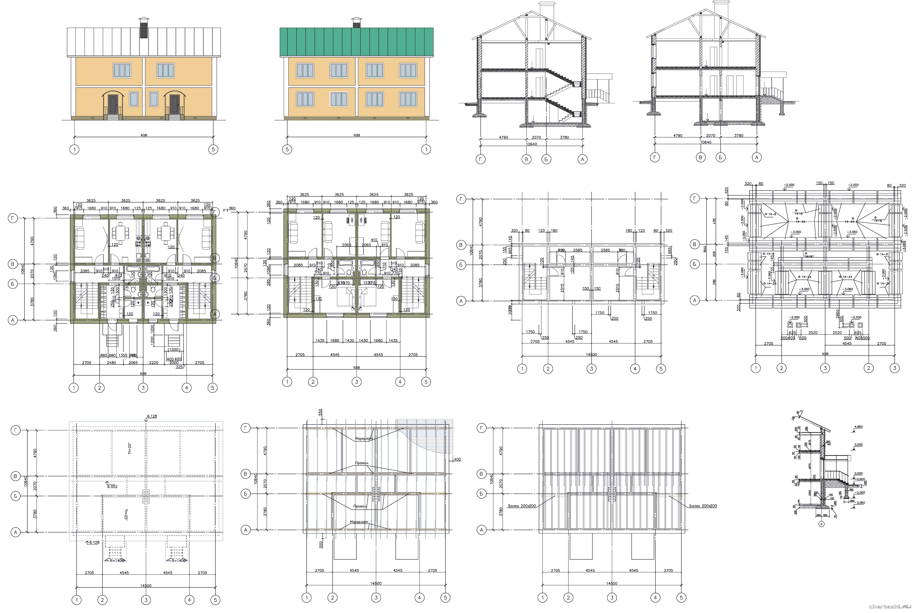 Курсовая работа по теме Проект жилого двухсекционного двухэтажного здания с деревянными элементами