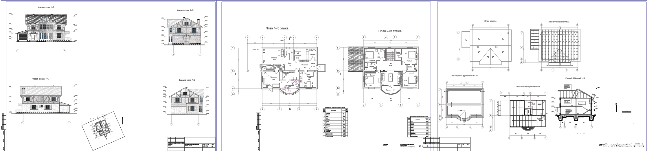 Курсовой проект - Двухэтажный индивидуальный усадебный жилой дом со стоматологическим сервисом 14,09 х 18,00 м в г. Омск