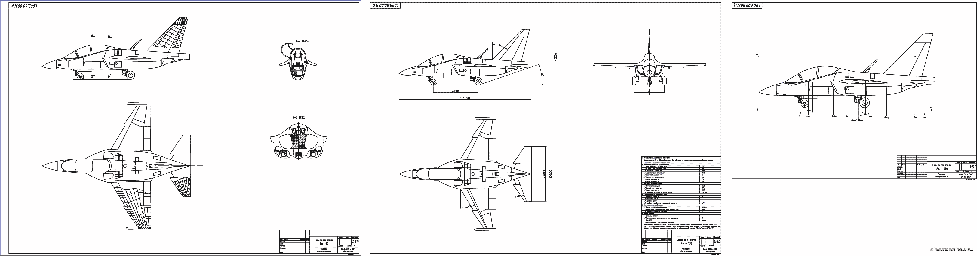 Курсовой проект - Проектирование самолета по типу ЯК-130