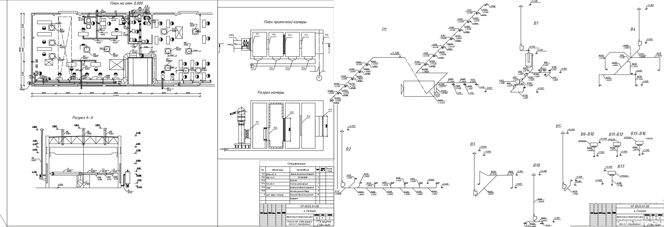Курсовой проект - Система вентиляции сварочного цеха в промышленном здании в г. Самара