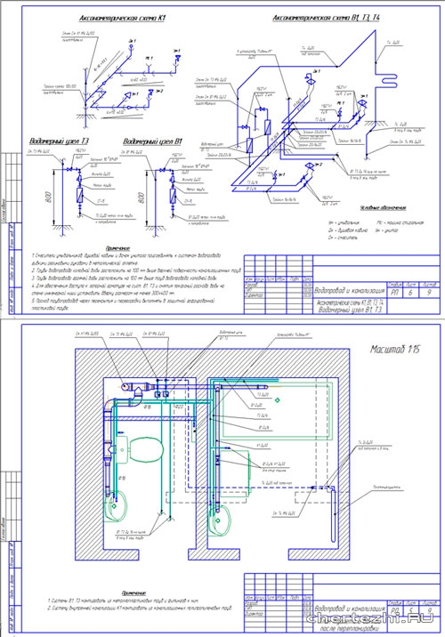 Курсовая работа по теме Проектування та розрахунок системи холодного водопроводу та водовідведення