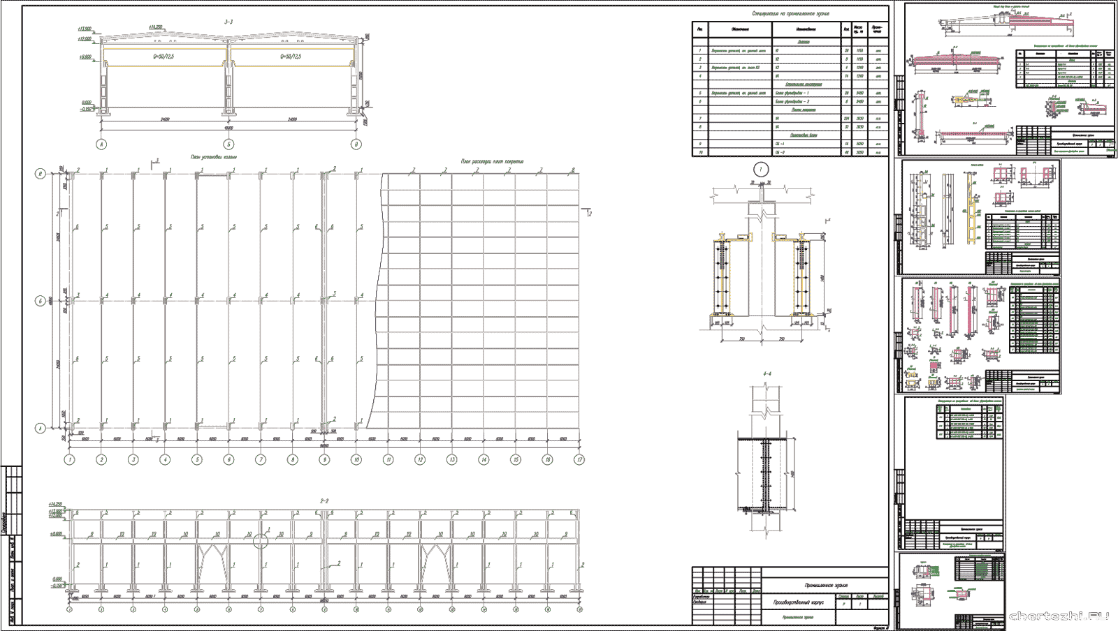 Курсовой проект - ЖБК  железобетонные конструкции одноэтажного .