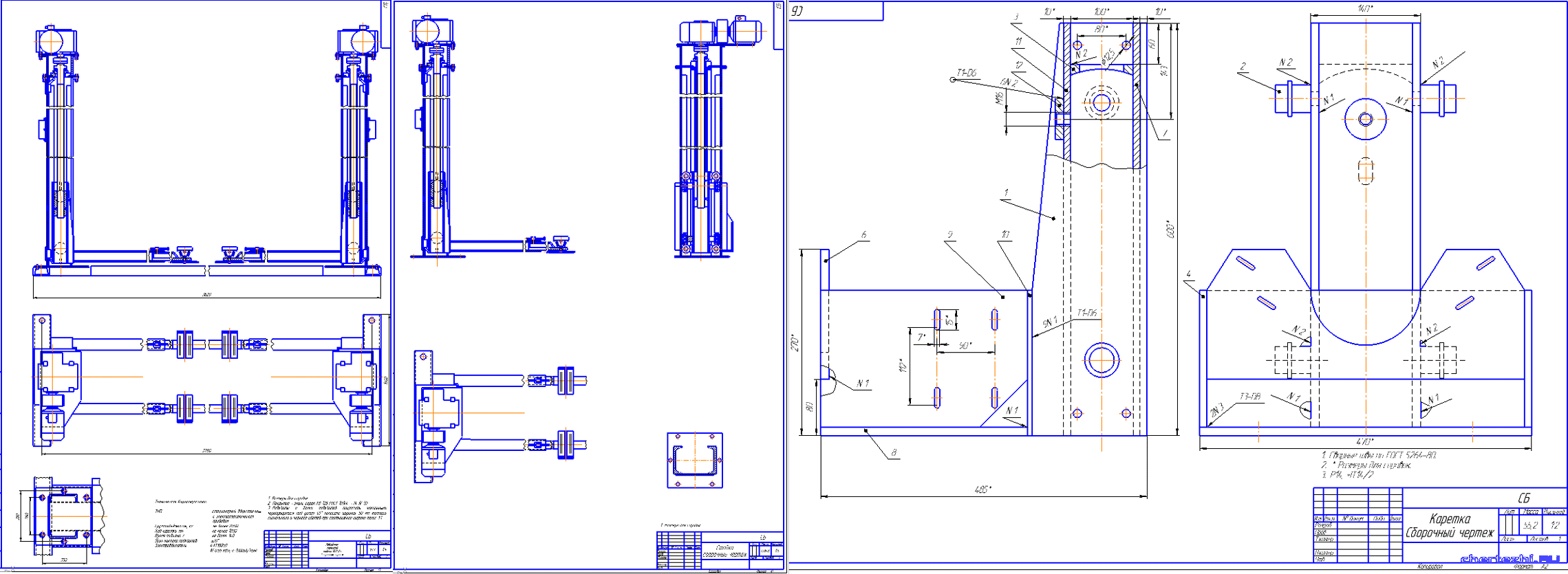 Чертежи - Расчет и проектирование подъемника напольного гаражного ПГП - 2 л